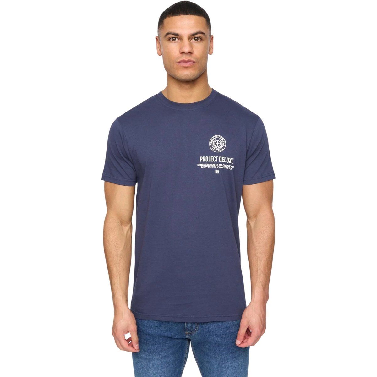 Henleys - "Henstamp" T-Shirt für Herren (Marineblau)