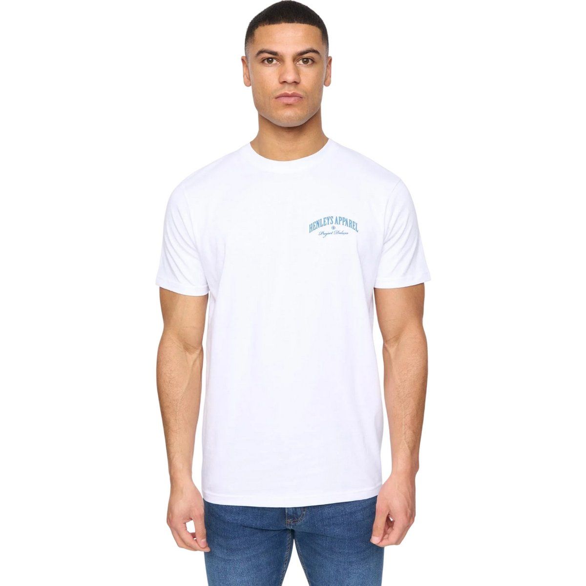 Herren T-Shirt mit Logo und normaler Passform