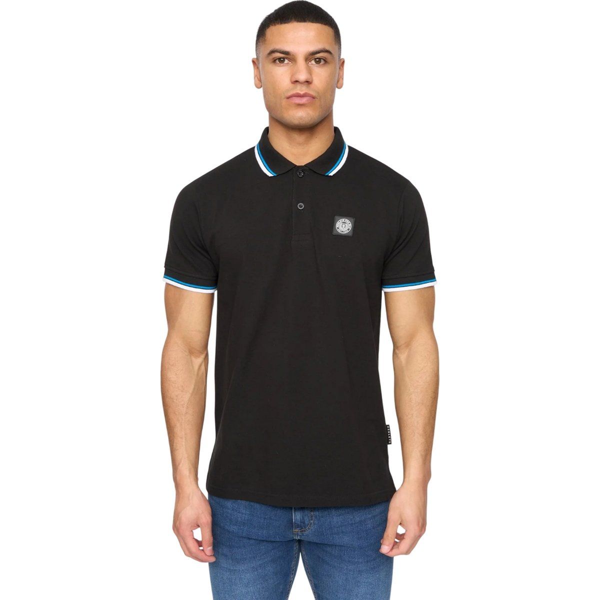 Henleys - "Henalpha" Poloshirt für Herren (Schwarz)