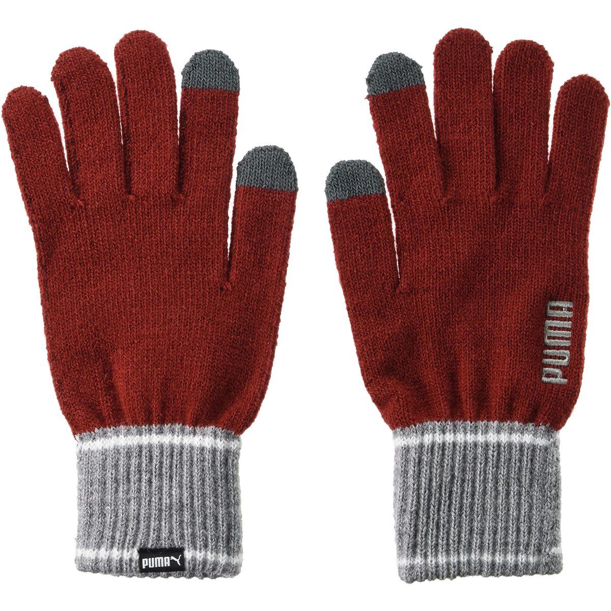 Gestrickte Winterhandschuhe mit Touchscreen-Funktion