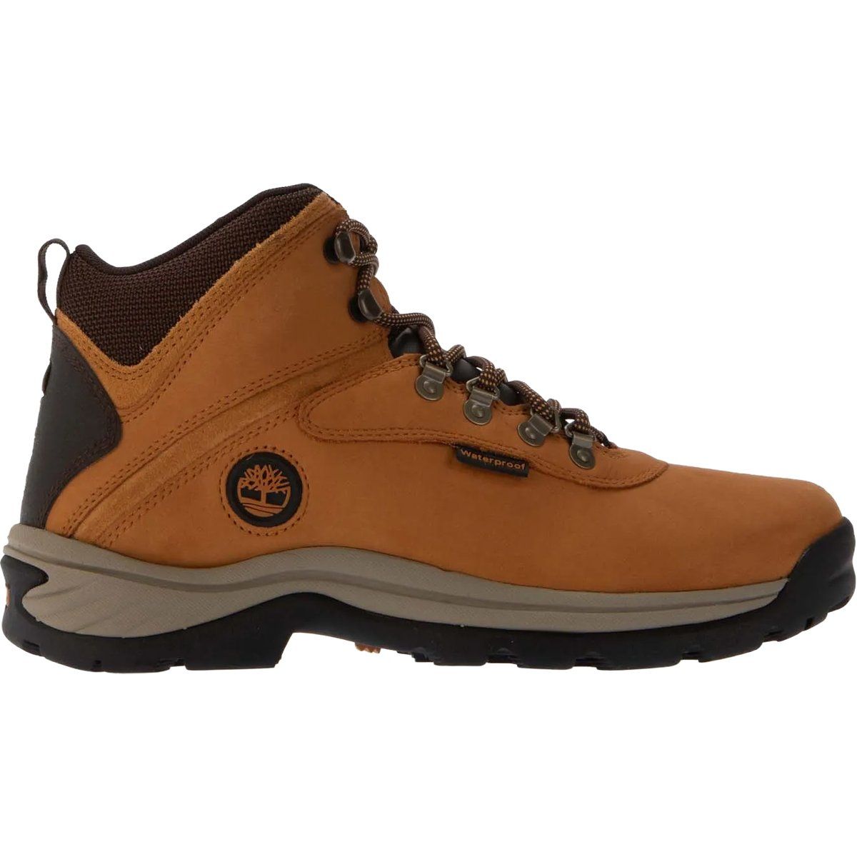 Knöchelhoher Wanderstiefel aus Leder Weizen
