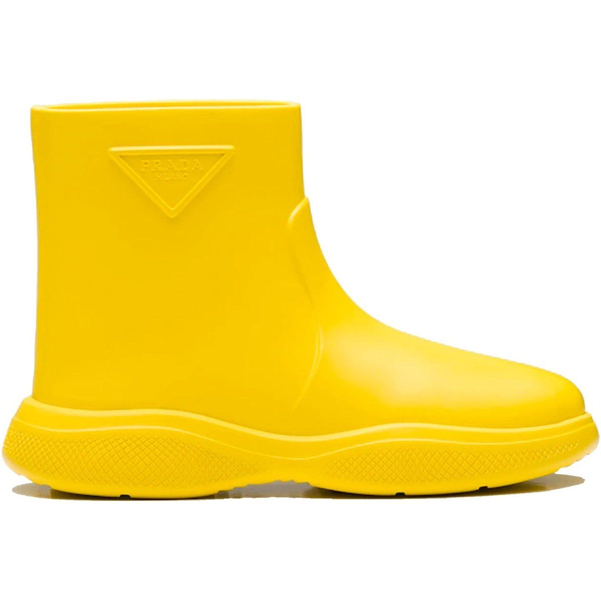Klobige Gummistiefeletten aus Kautschuk