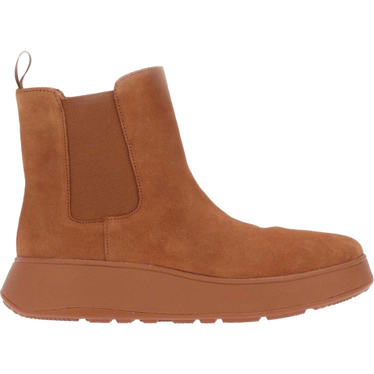 Chelsea Stiefeletten aus Wildleder mit Plateausohle