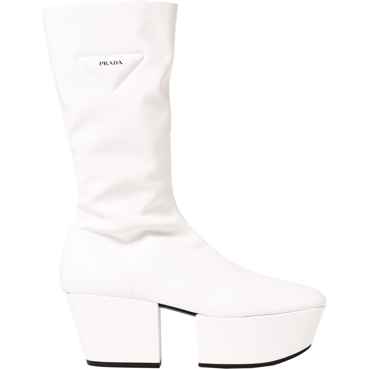 Skulpturale Plateau-Stiefel mit Spaltsohle