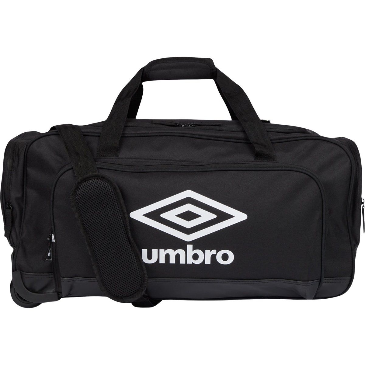 Umbro - Reisetasche mit Rollen (Schwarz/Weiß)