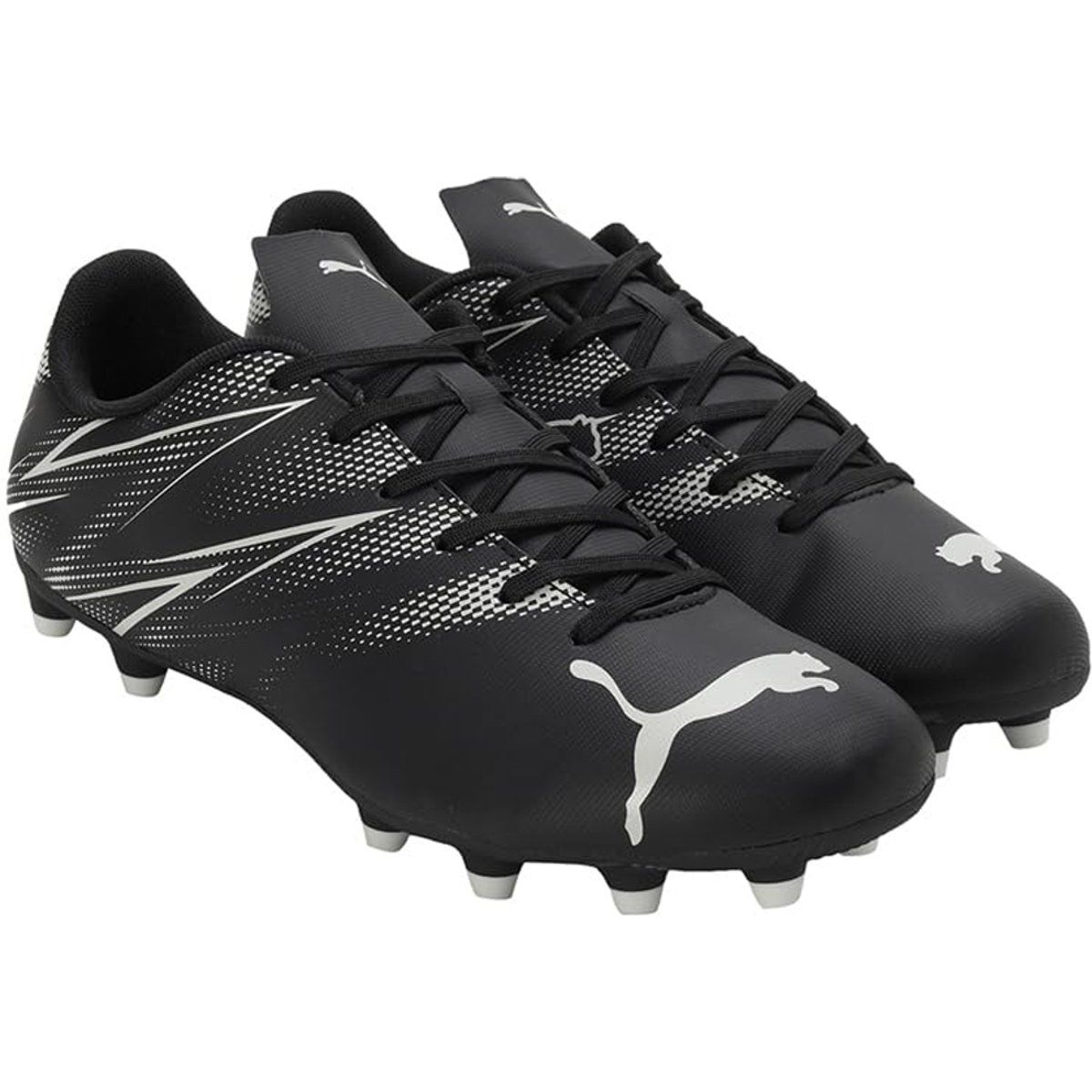 Puma - Herren Fußball-Stiefel "Attacanto FG/AG" (Schwarz/Silber)