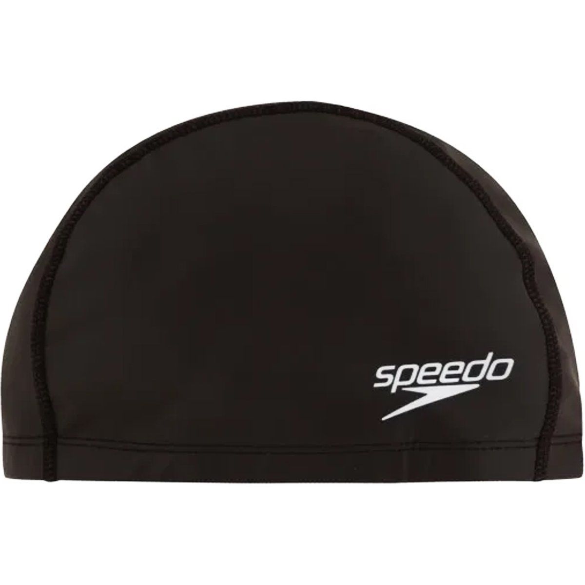Schwarze Badekappe mit Speedo-Logo
