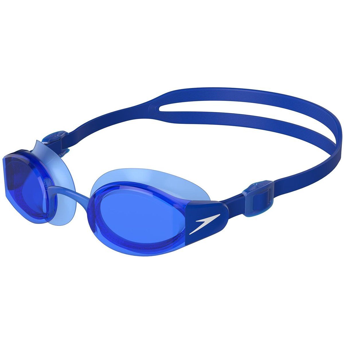 Blau getönte Schwimmbrille