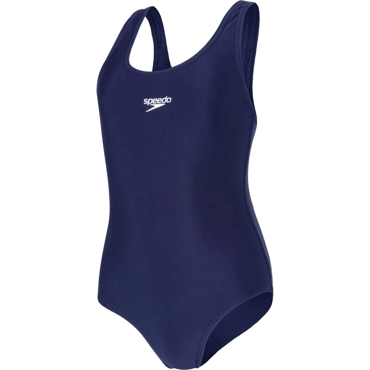 Marineblauer Trainingsbadeanzug für Mädchen