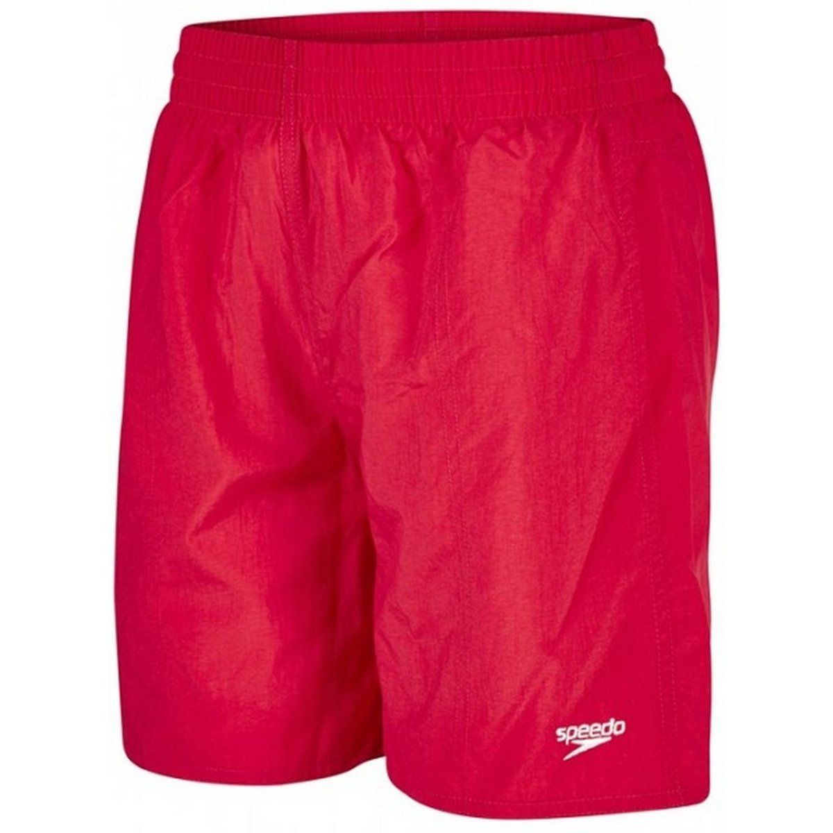 Herren Badeshorts, einfarbig rot
