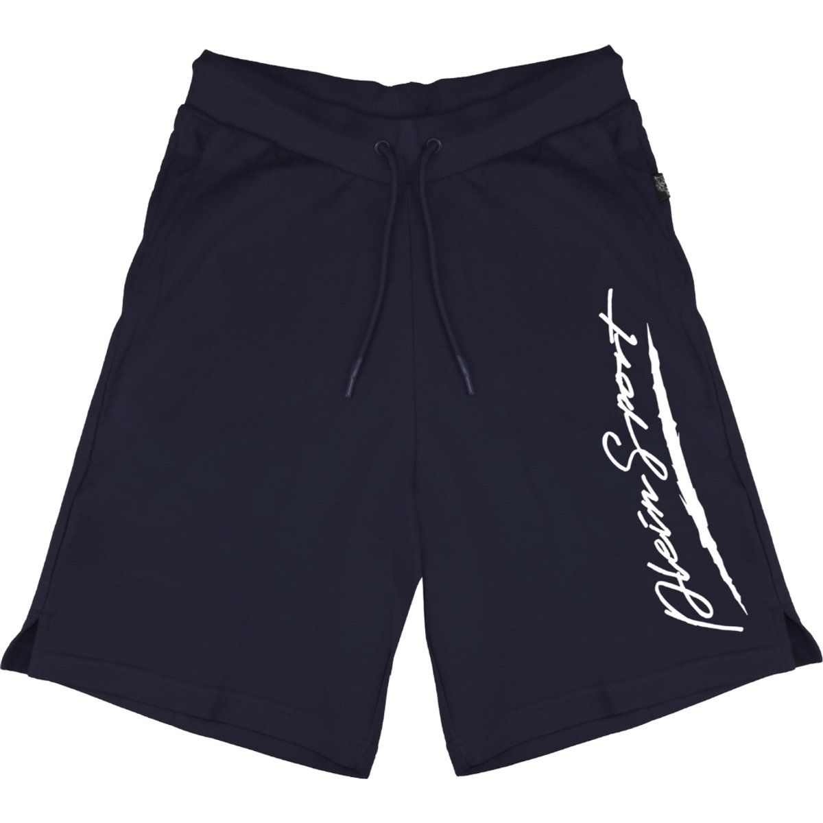 Sportliche marineblaue Strick-Loungeshorts