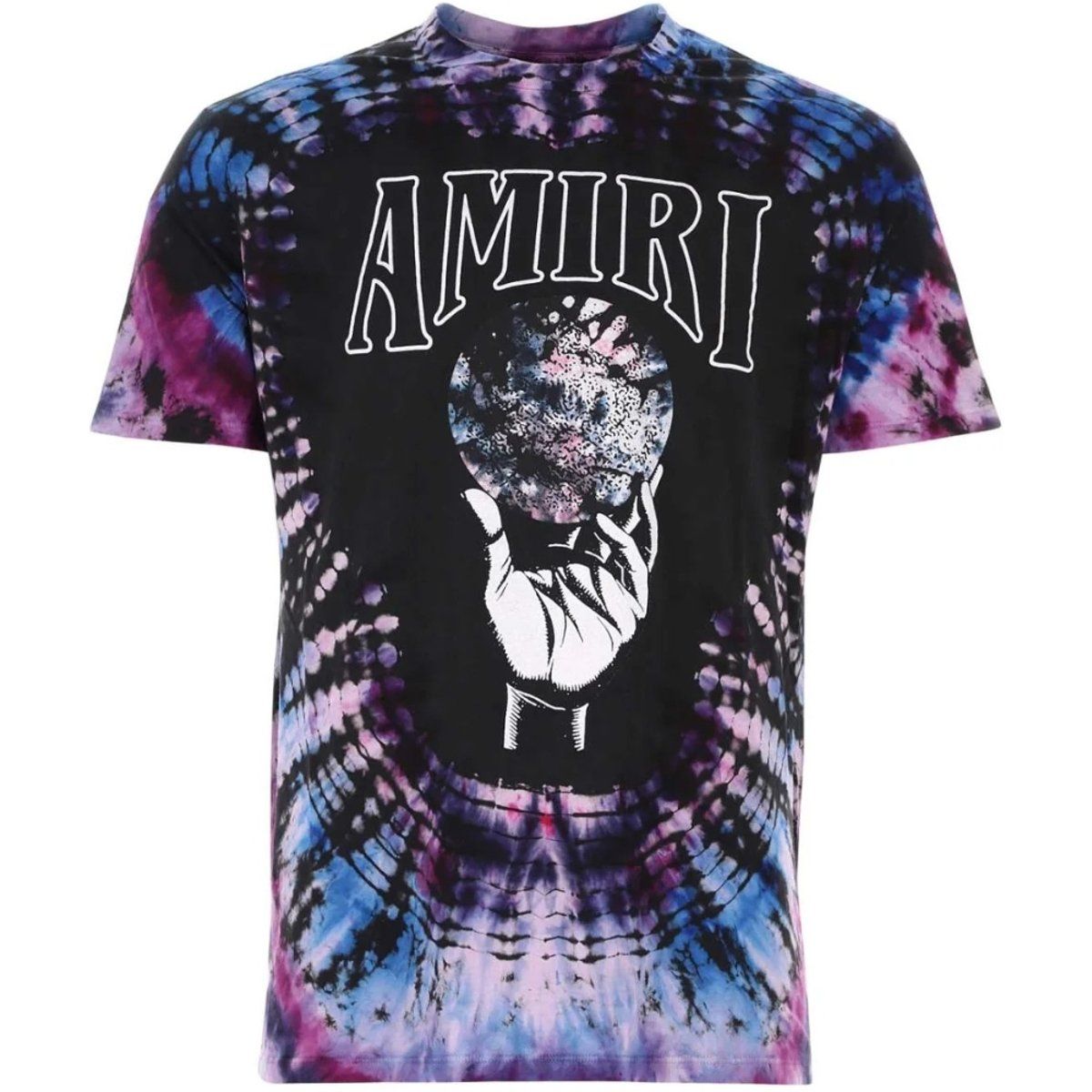 T-Shirt mit Batik- und Grafikprint