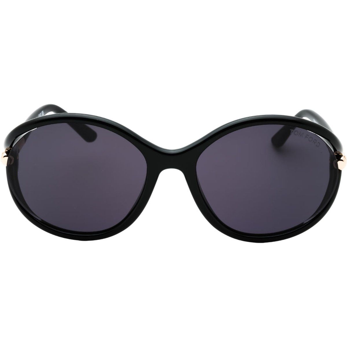 Sonnenbrille mit runden Gläsern und dunklen Gläsern