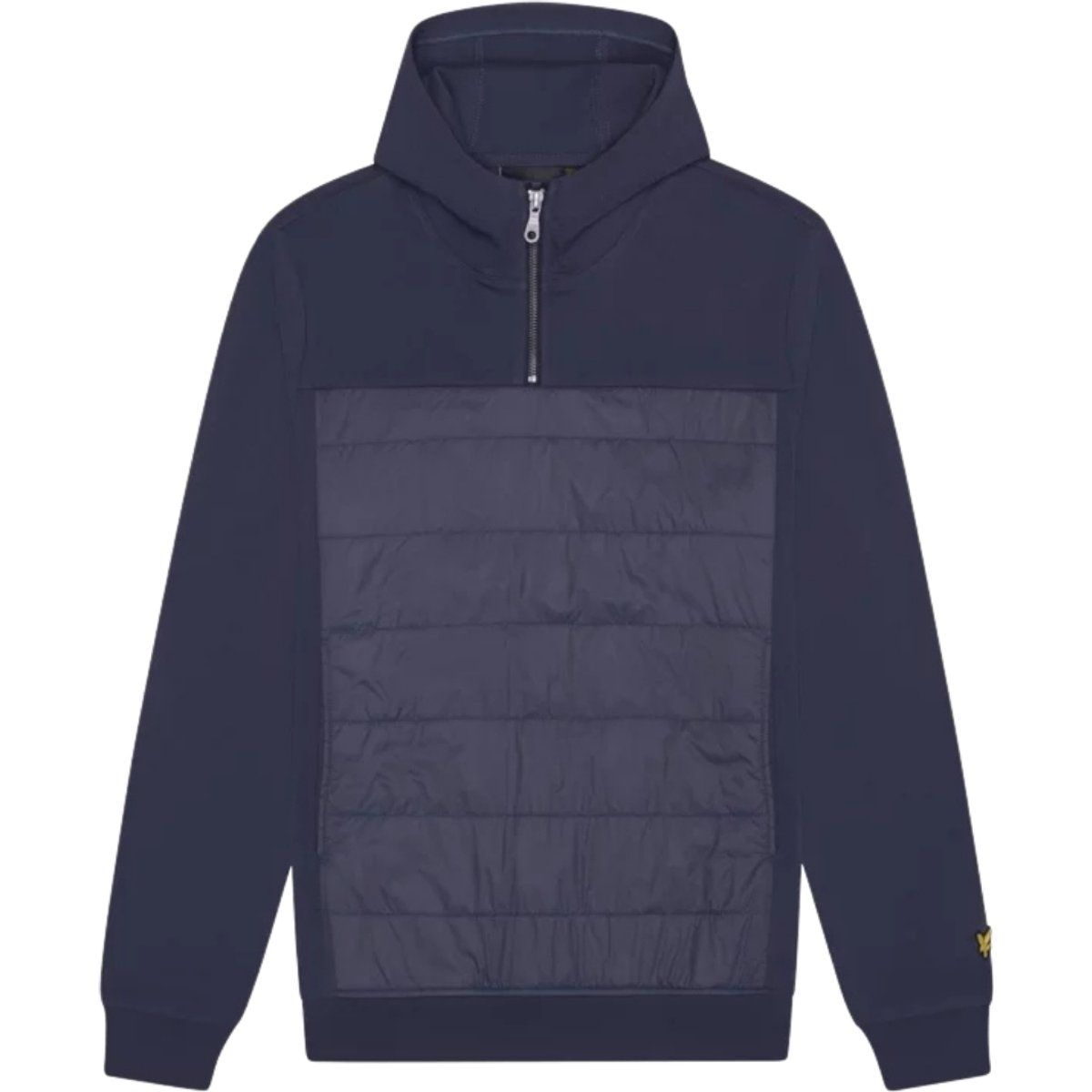 Hybrid Kapuzenpullover mit Steppfront