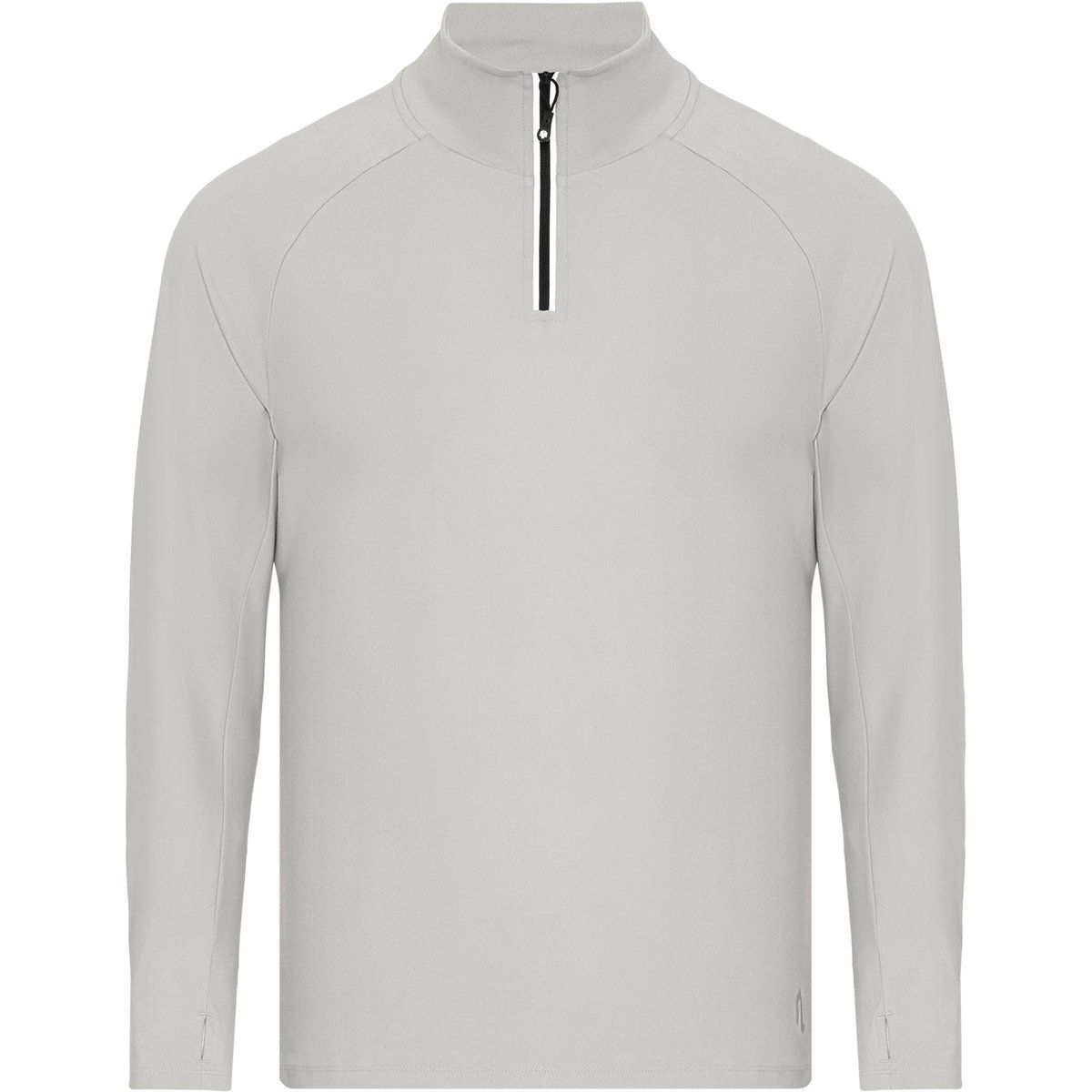 Herren Langarmshirt mit halbem Reißverschluss
