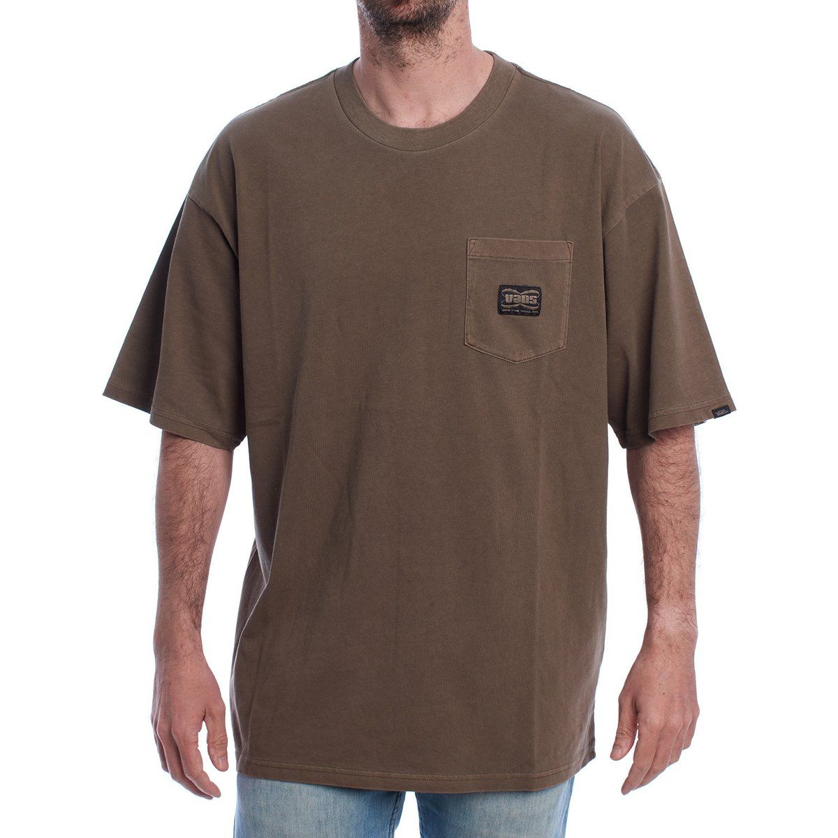 T-Shirt mit Tasche und lockerer Passform