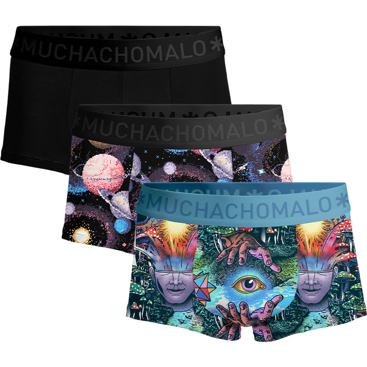 Herren Boxer Briefs mit Grafikdruck Set
