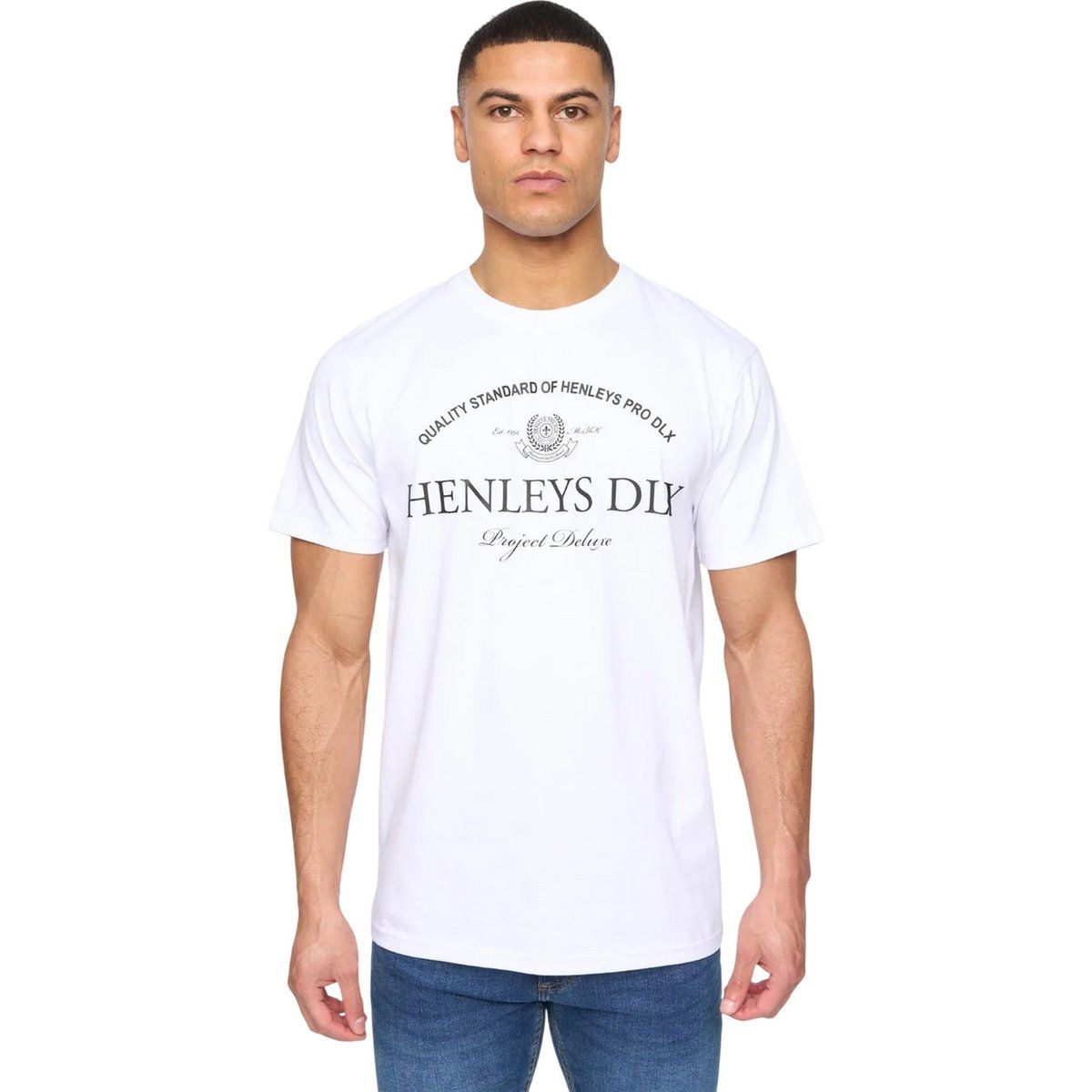 Baumwoll T-Shirt mit Grafikprint und Rundhalsausschnitt
