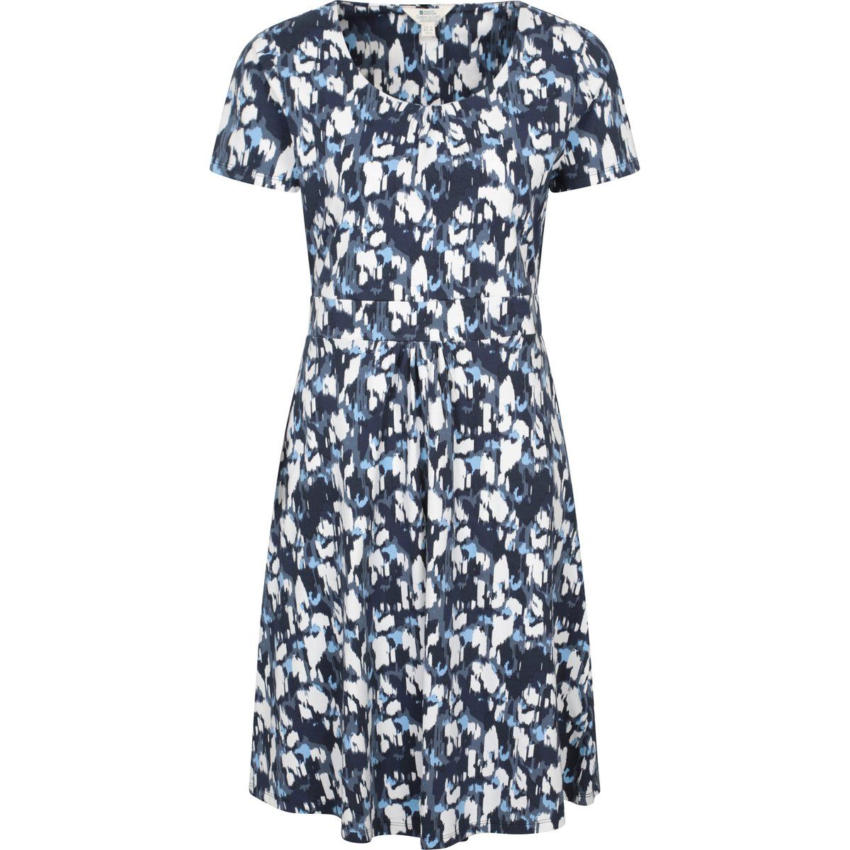 Mini-Freizeitkleid mit abstraktem Print
