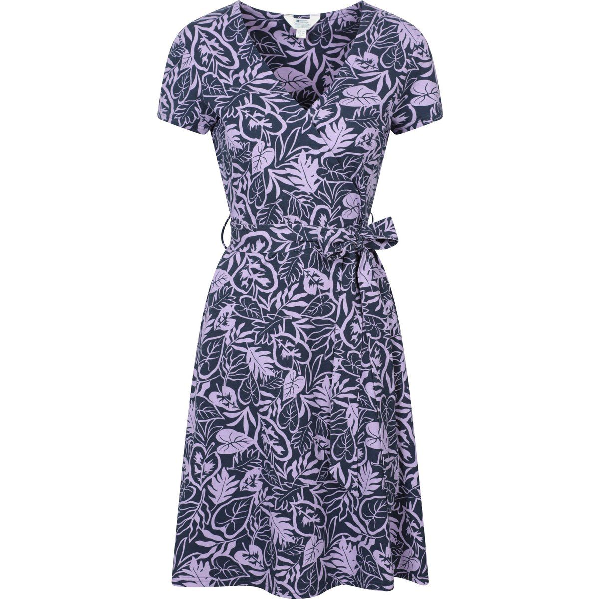 Wickel-Midikleid mit Blumendruck