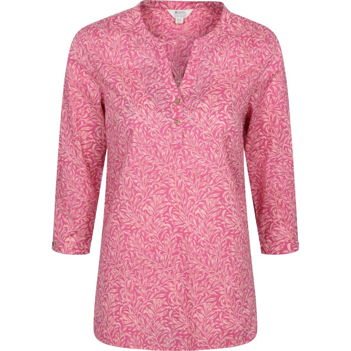 Mountain Warehouse - "Petra" Hemd für Damen 3/4 Ärmel (Leuchtend Rosa)