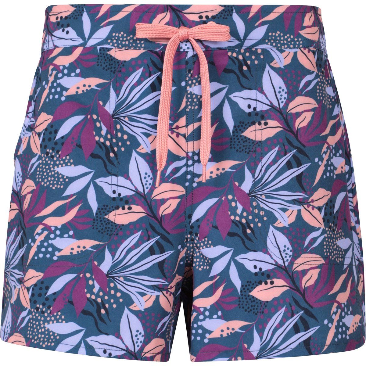 Boardshorts mit tropischem Blattmuster
