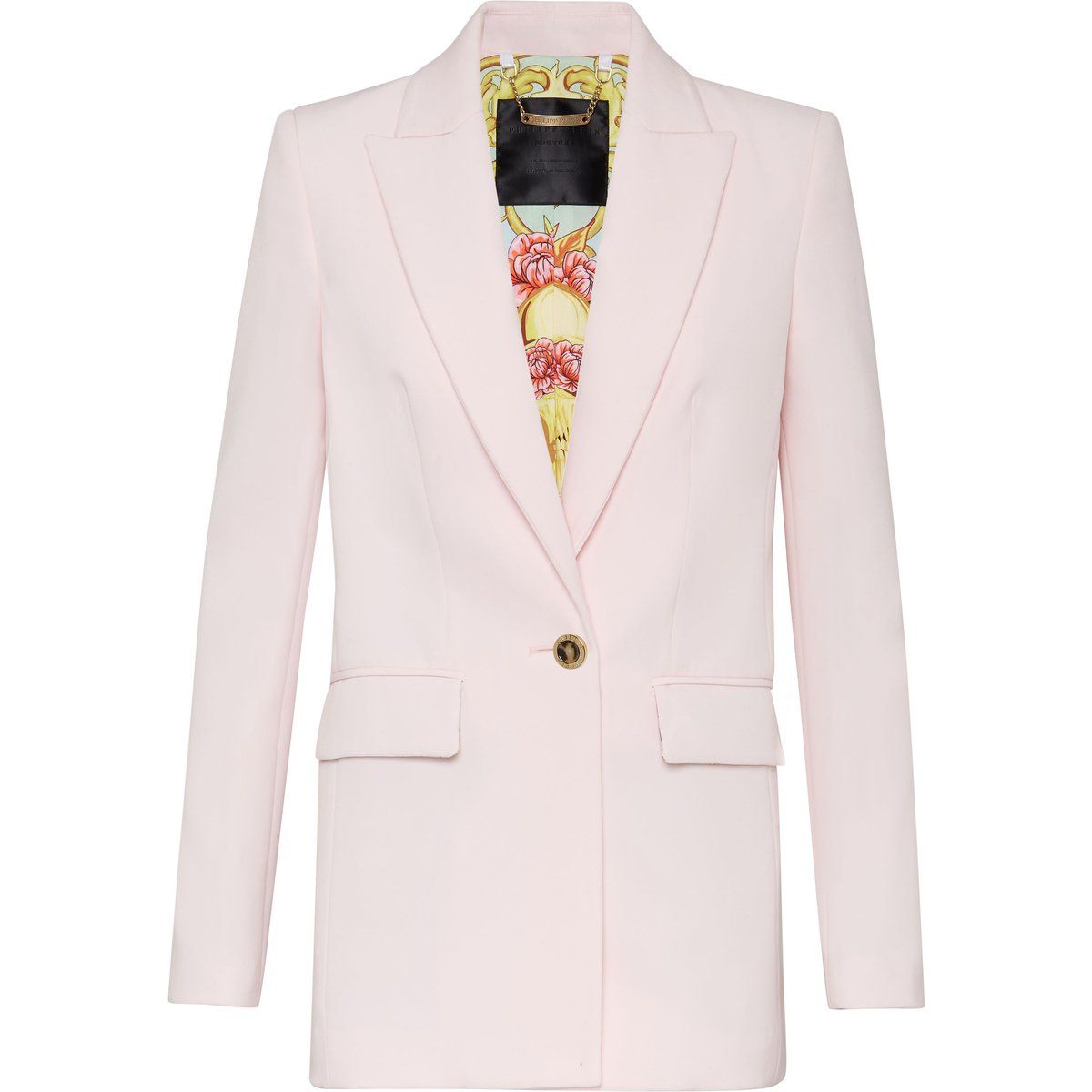 Taillierter Single-Button Viskose Cady Blazer