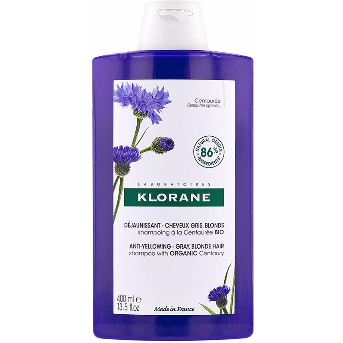 Anti-Gelbstich Shampoo mit Bio-Zentaurie