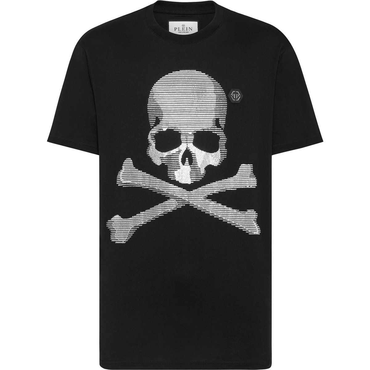 Grafik Schädel und Knochen Baumwoll T-Shirt