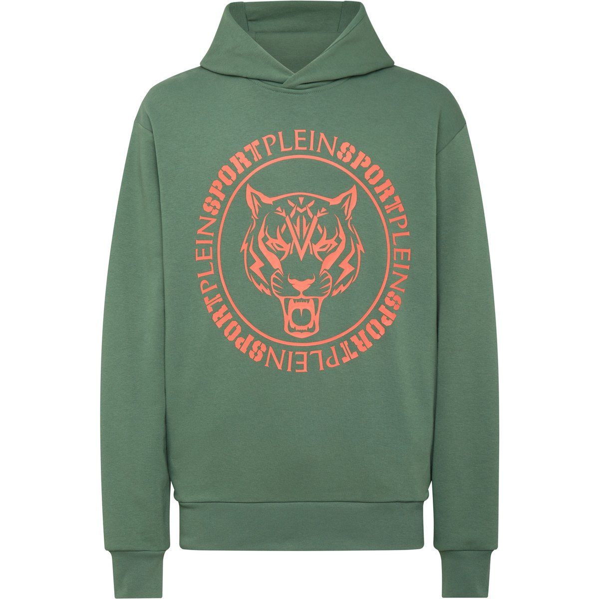 Sportlicher Tiger-Grafik-Baumwoll-Hoodie