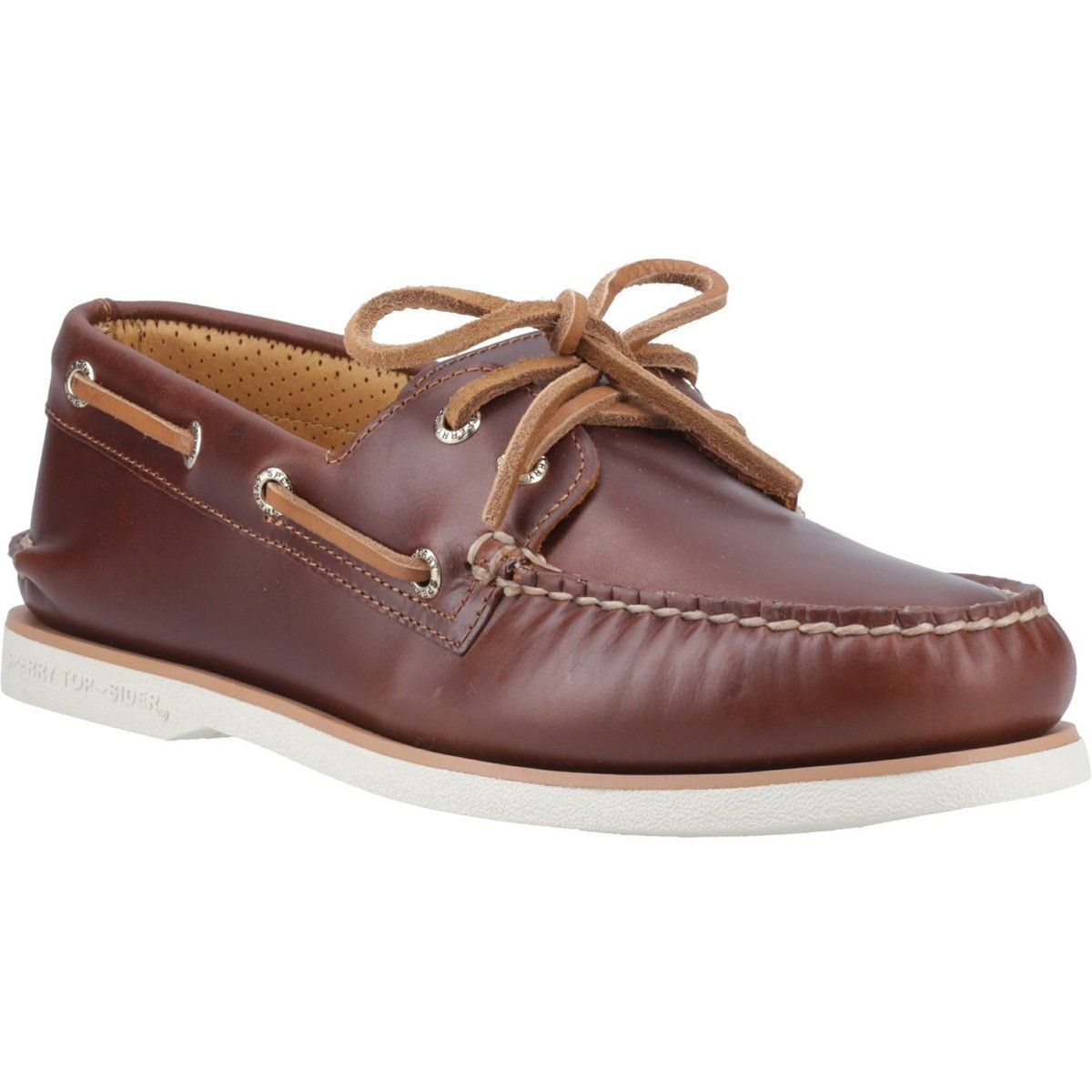 Sperry Authentic Gold Cup Herren Bootsschuhe Aus Leder In Beige