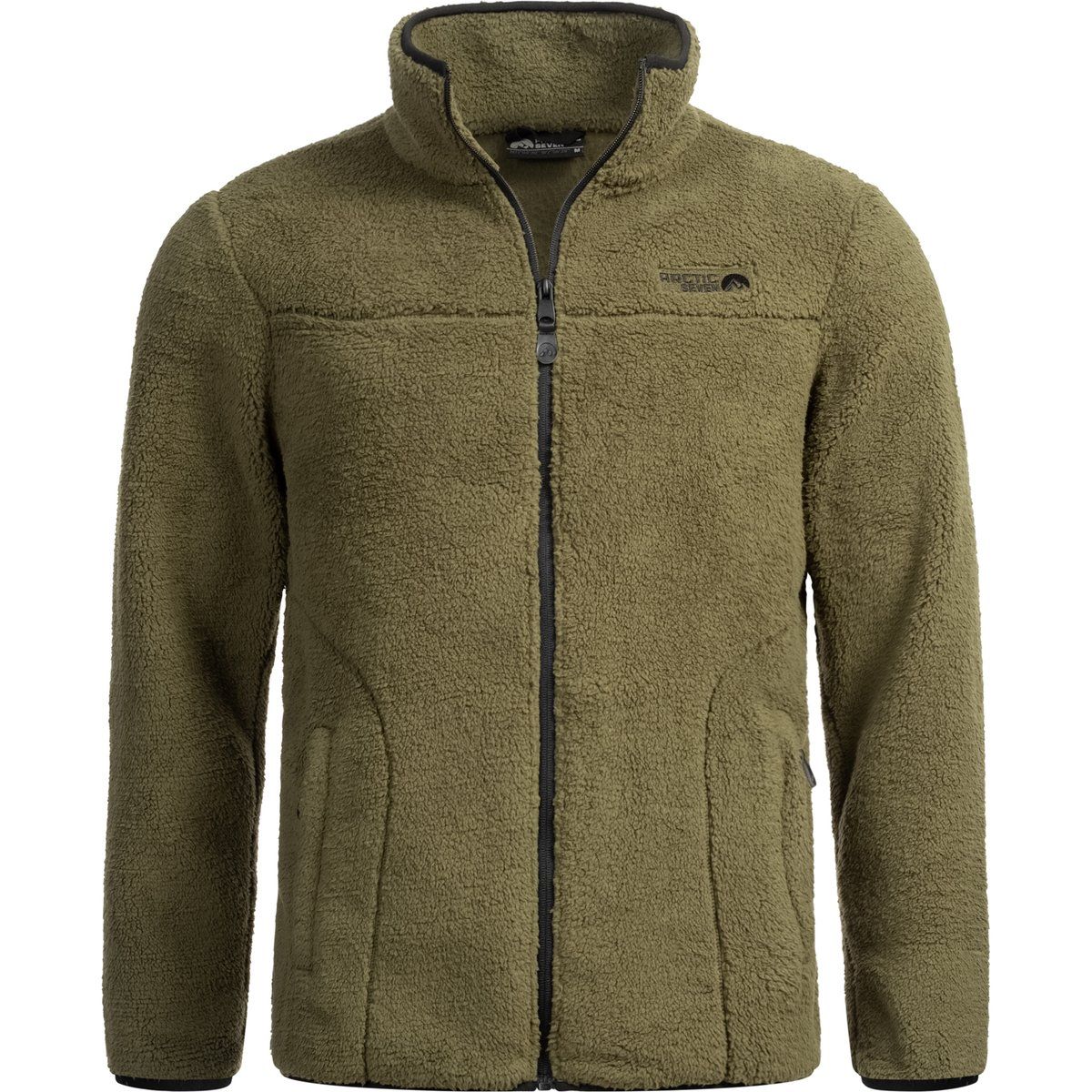 Herren Sherpa Fleece Jacke mit Reißverschluss