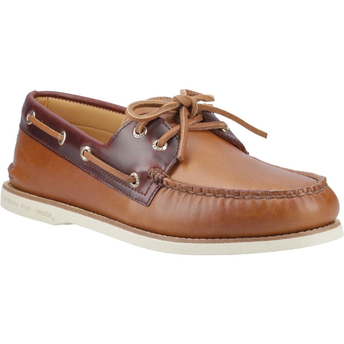 Sperry Authentic Gold Cup Herren Bootsschuhe Aus Leder In Tan/Braun