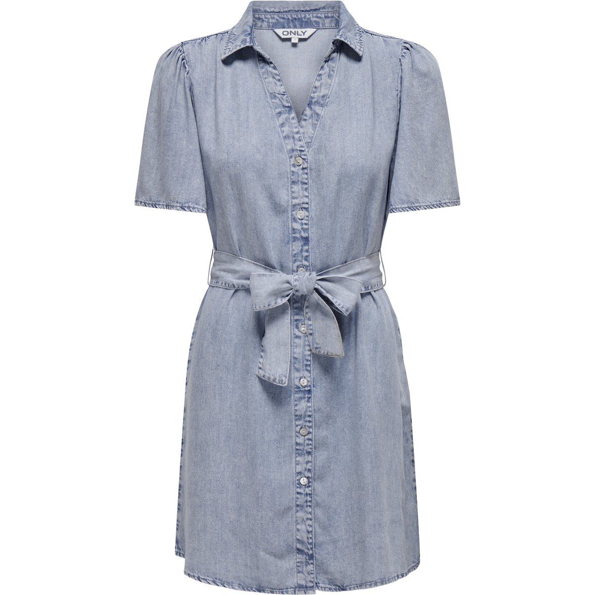 Jeanshemdkleid mit Gürtel