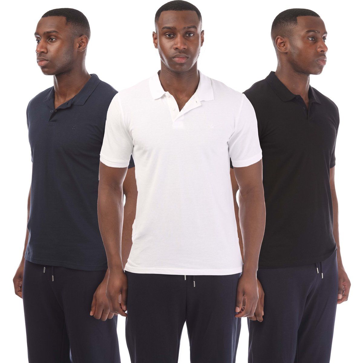 Modernes Slim-Fit-Poloshirt-Set