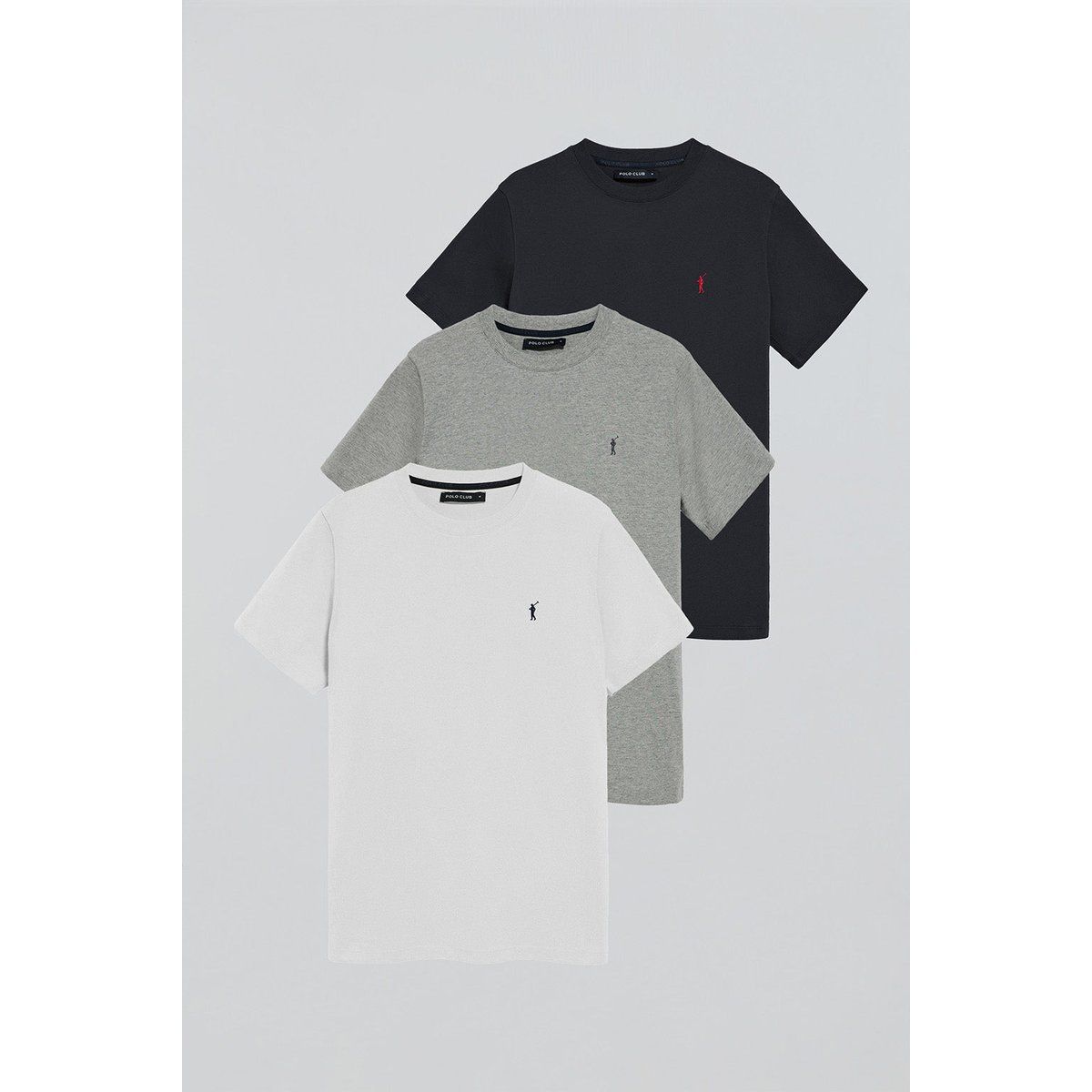Kurzarm T-Shirt Set mit Rundhalsausschnitt