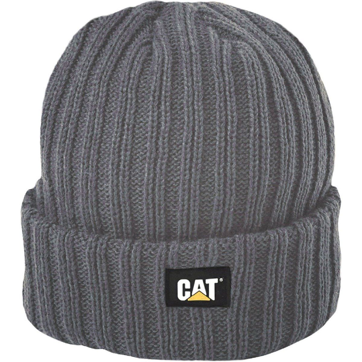 Caterpillar Rib Uhr Unisex Erwachsene Grauer Beanie Hut