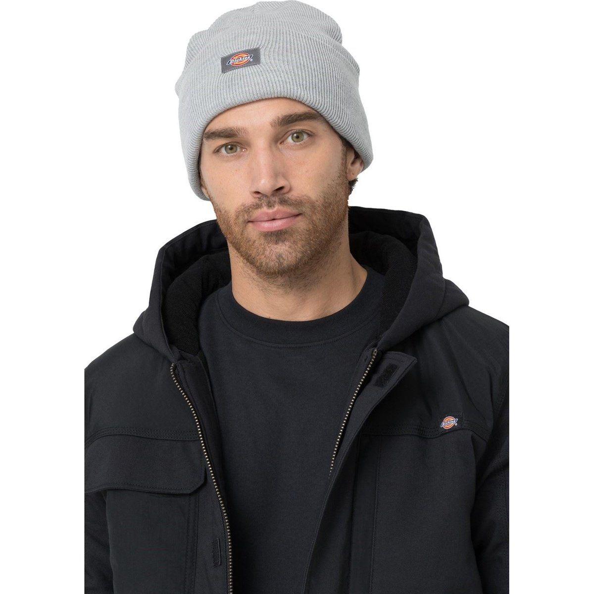 Dickies Acryl Beanie-Mütze für Unisex-Erwachsene in Grau mit Umschlag