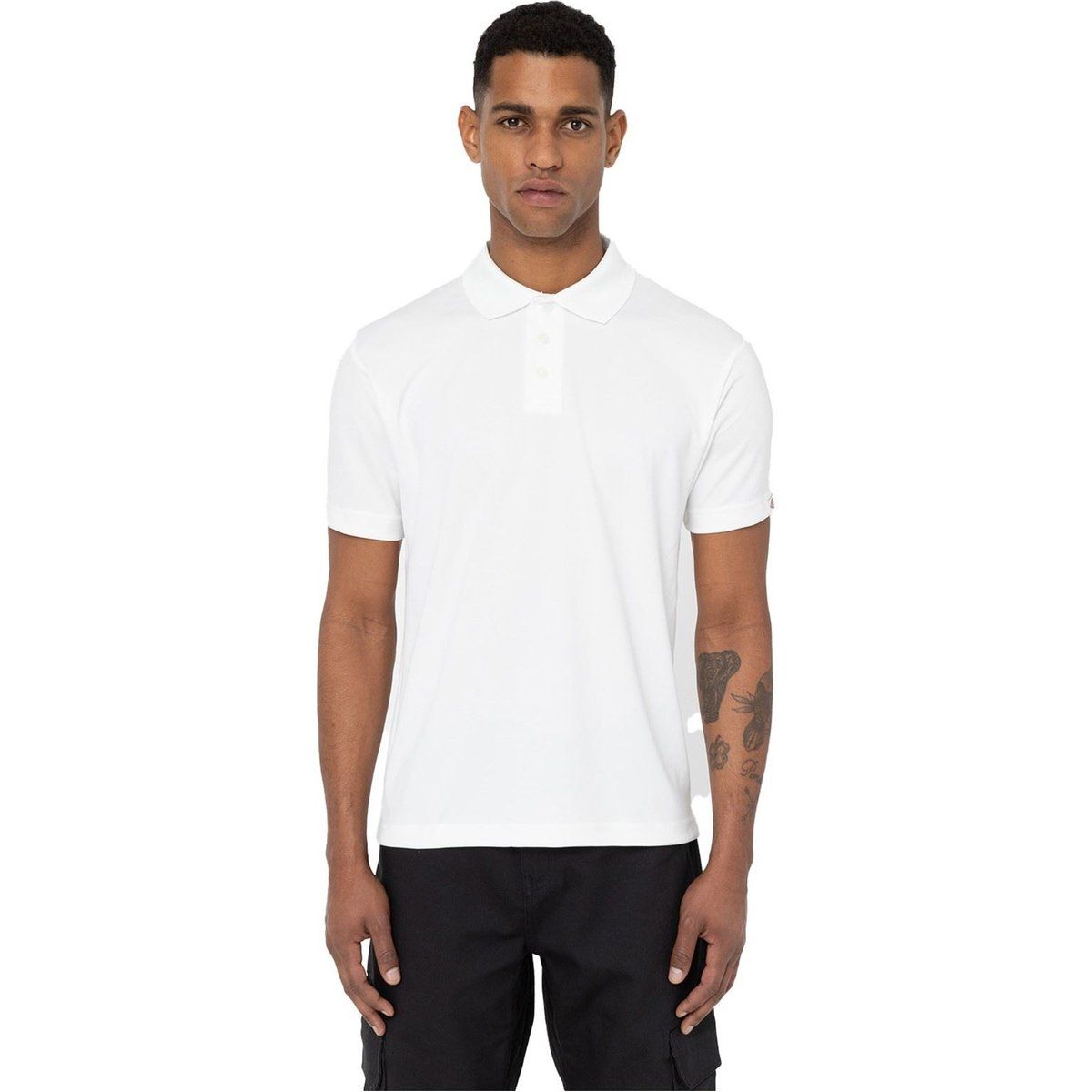Dickies Everyday Polyester Herren Polohemd Weiß