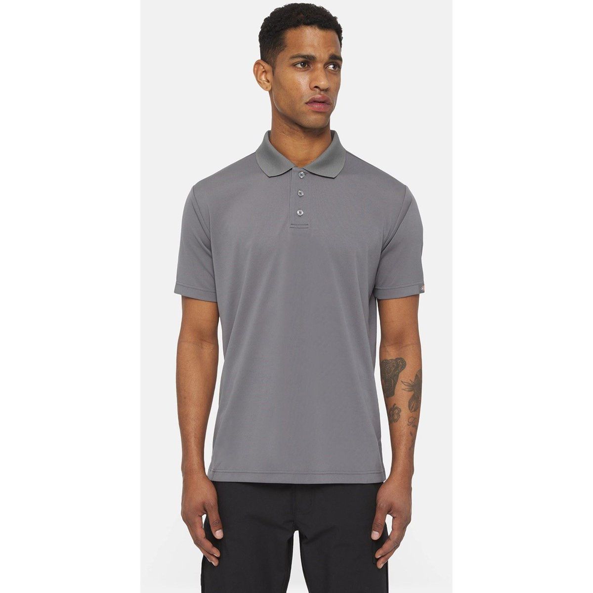 Dickies Everyday Polyester Herren Polo-Shirt in Grau