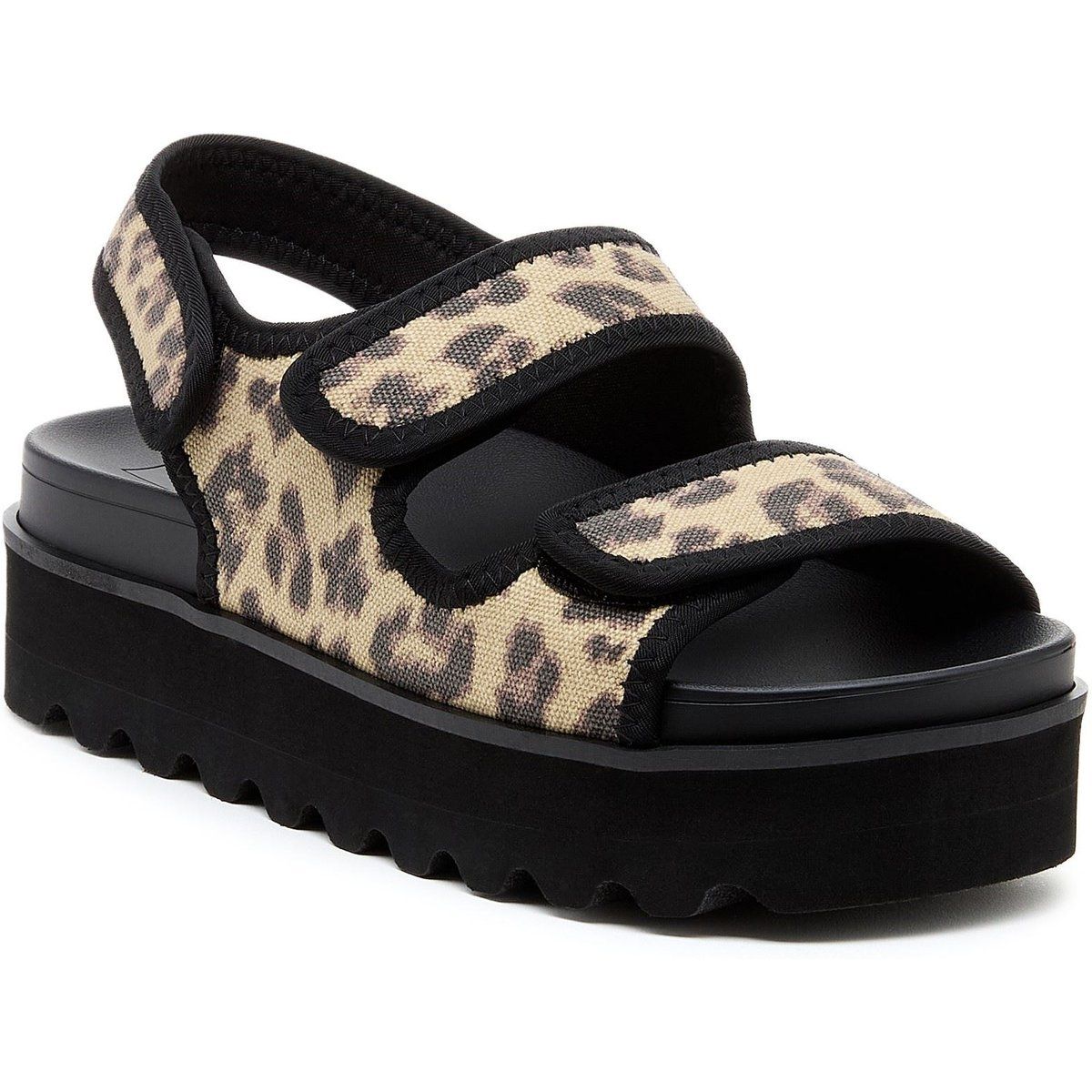 Rocket Dog Balmy Dexter Damen Textil Sandalen in Beige/Schwarz