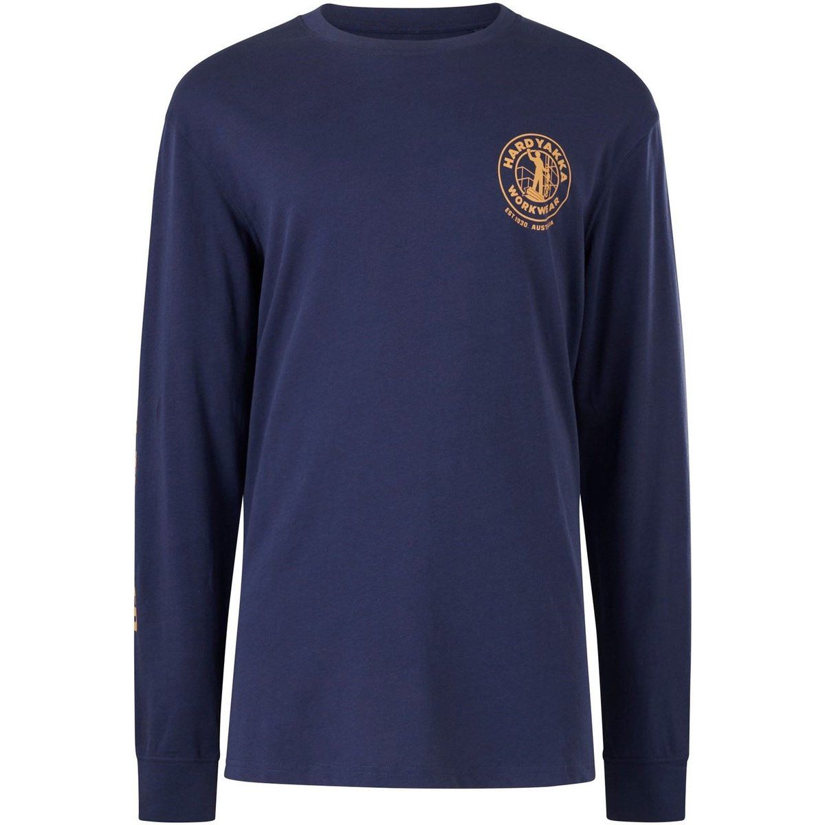 Hard Yakka Erbe Icon Baumwolle Herren Blau T-Shirt
