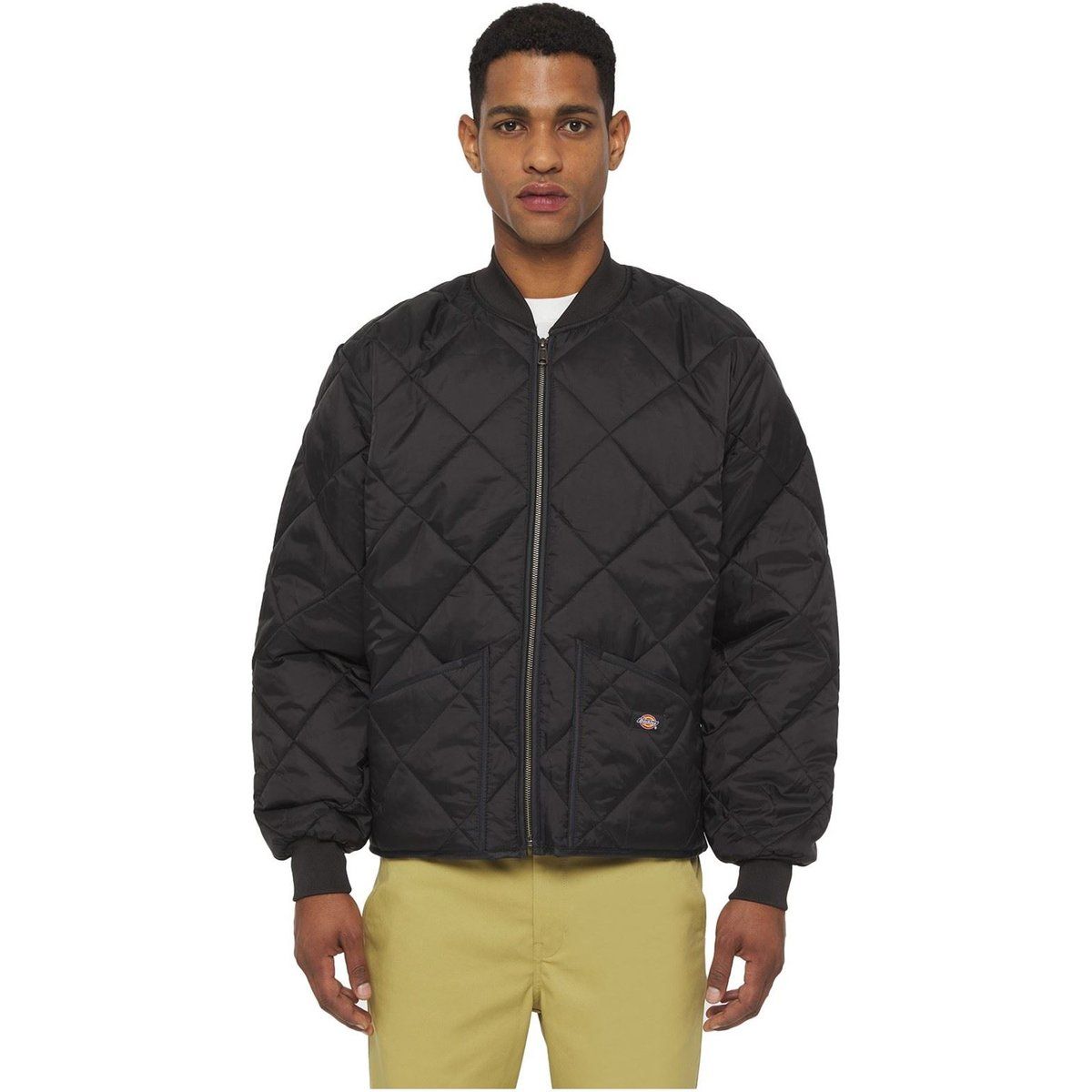 Dickies Diamond Herren Schwarze Steppjacke