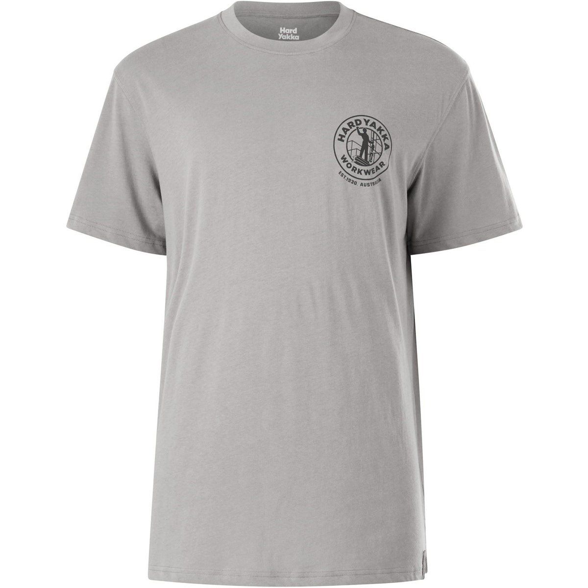 Hard Yakka Heritage Icon Baumwoll Herren T-Shirt grau