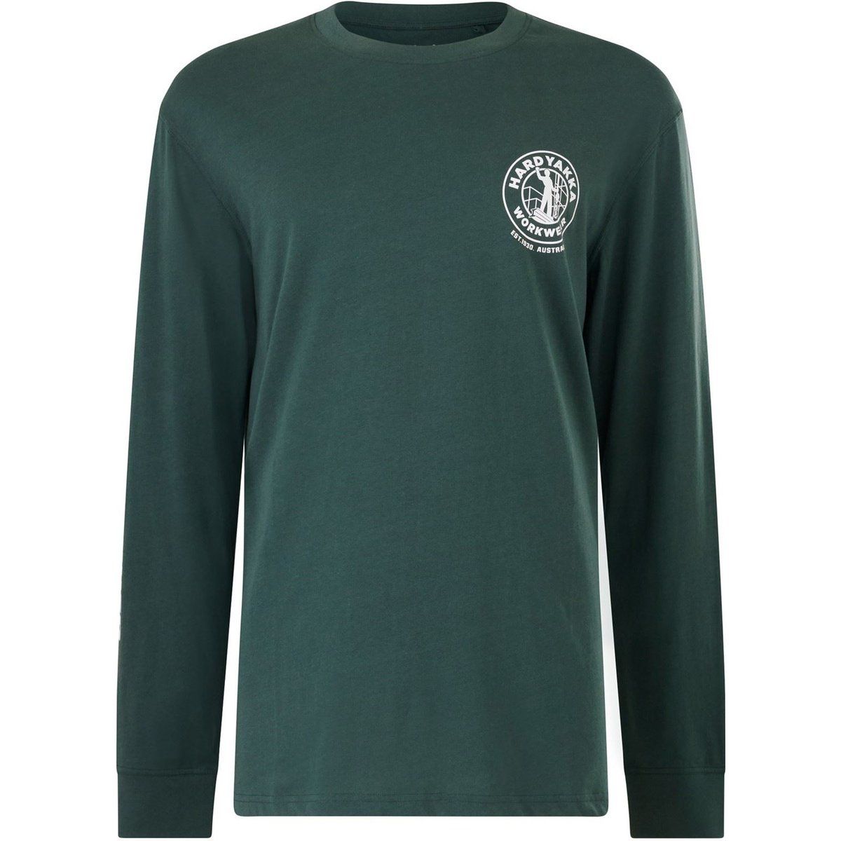 Hard Yakka Heritage Icon Baumwoll Herren T-Shirt in Grün