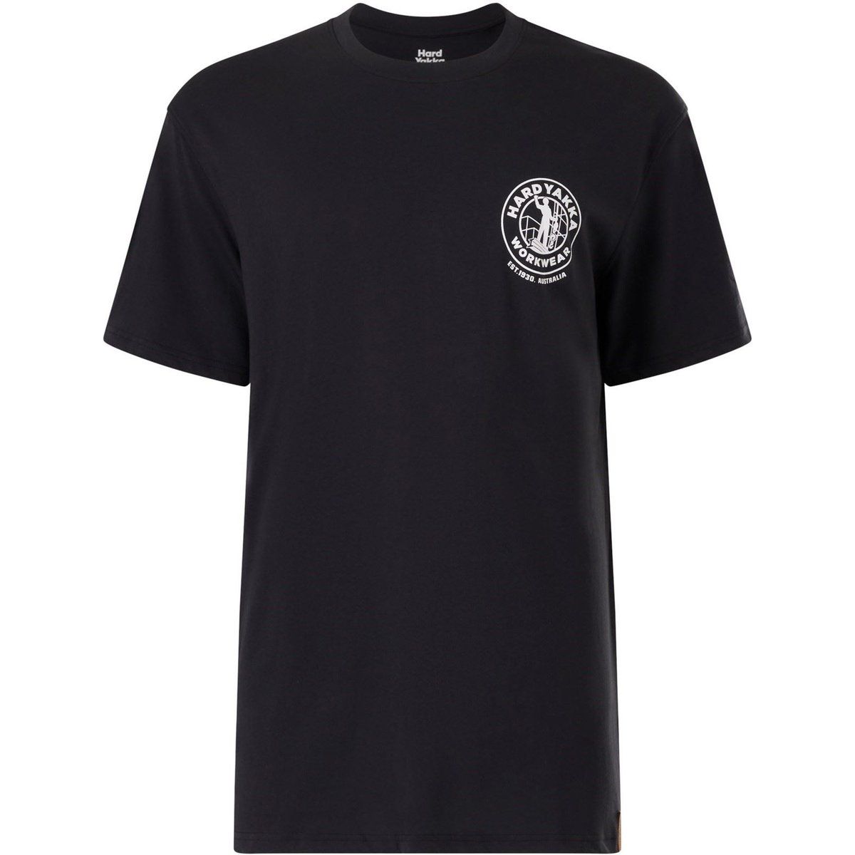Hard Yakka Heritage Icon Baumwoll Herren T-Shirt schwarz