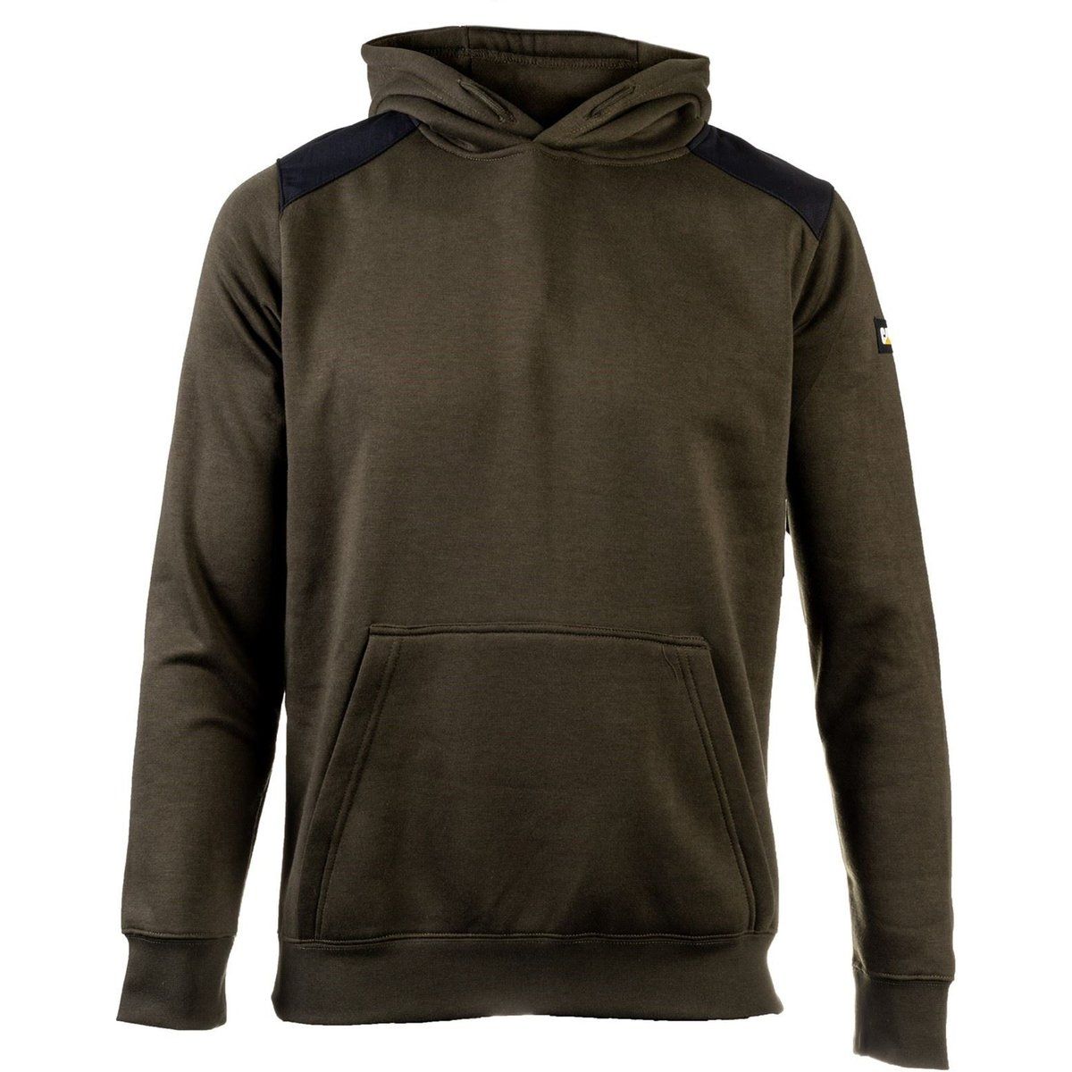 Caterpillar Essentials Polyester Herren Kapuzenpullover in Moosgrün