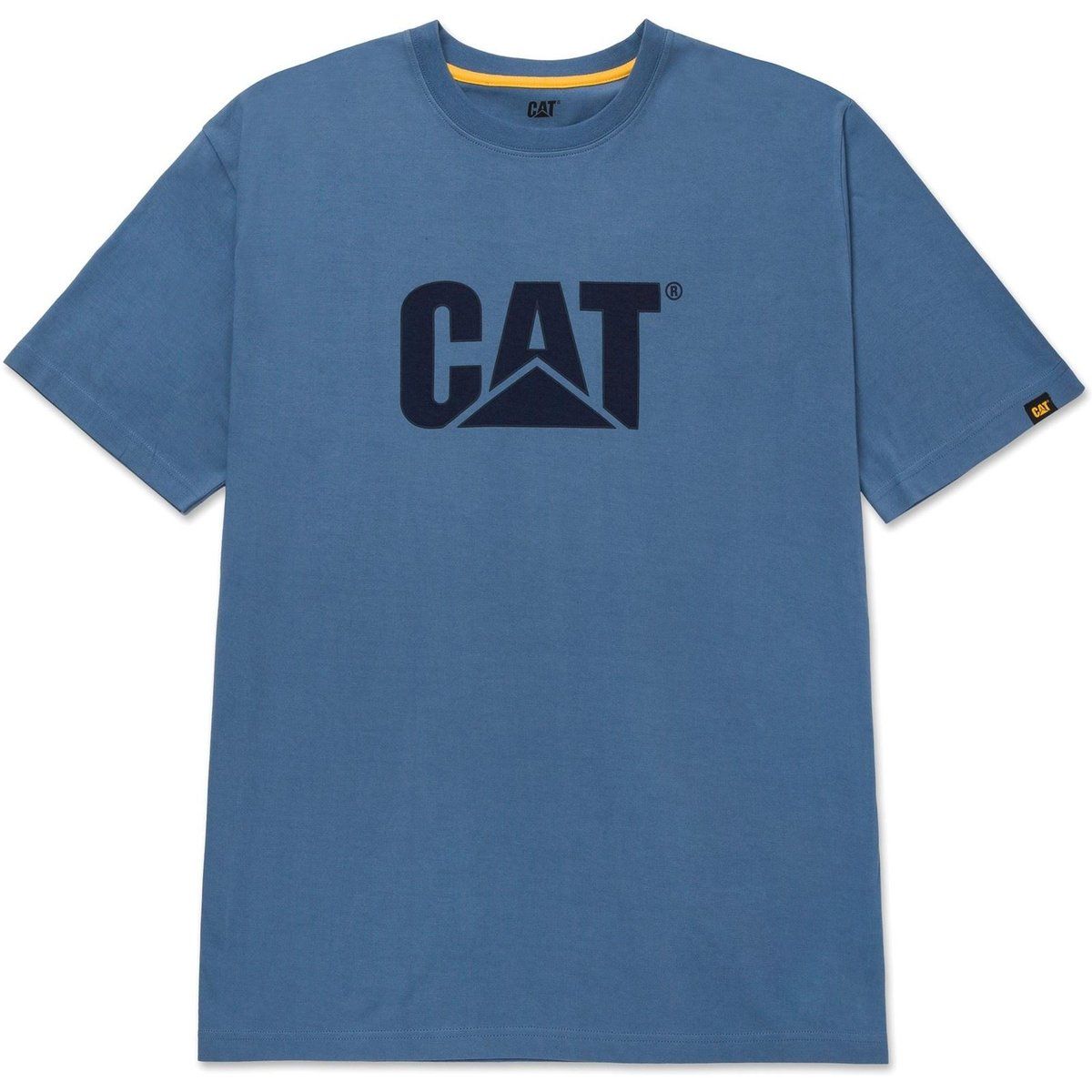 Caterpillar Markenlogo Baumwoll Herren Blau T-Shirt