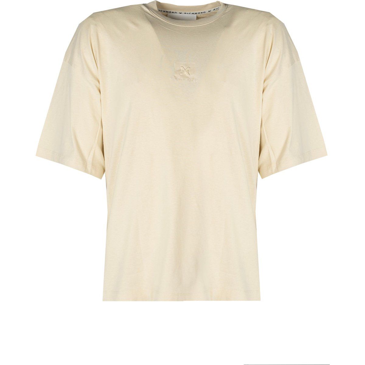 Neutrales Oversize-T-Shirt mit Logo-Detail