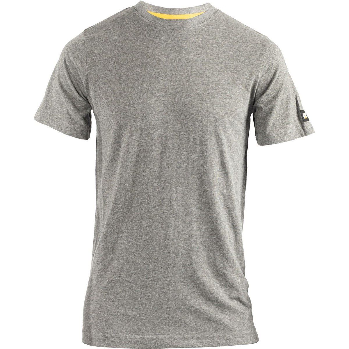Caterpillar Essentials Kurzarm Baumwoll-Herren T-Shirt in Grau